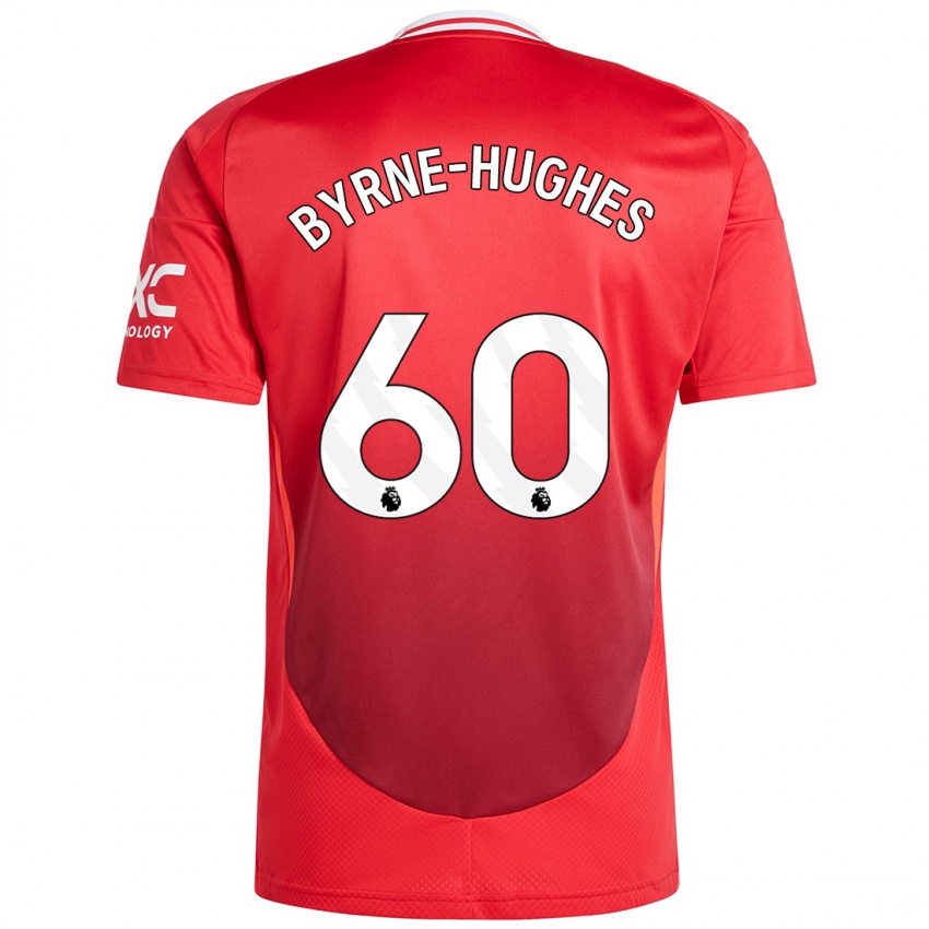 Niño Camiseta Cameron Byrne-Hughes #60 Rojo Brillante 1ª Equipación 2024/25 La Camisa