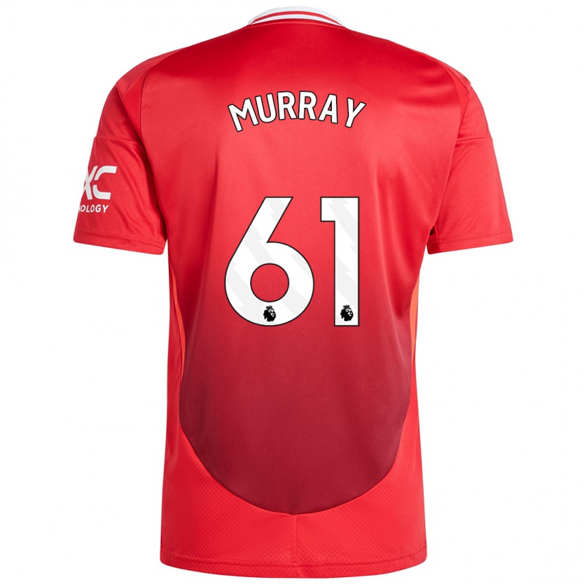 Niño Camiseta Sam Murray #61 Rojo Brillante 1ª Equipación 2024/25 La Camisa