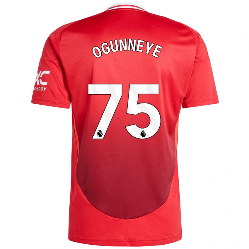 Niño Camiseta Habeeb Ogunneye #75 Rojo Brillante 1ª Equipación 2024/25 La Camisa