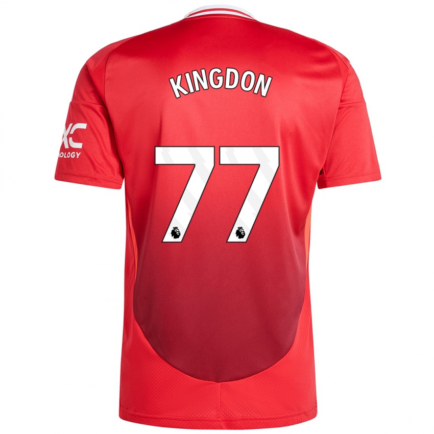 Niño Camiseta Jack Kingdon #77 Rojo Brillante 1ª Equipación 2024/25 La Camisa