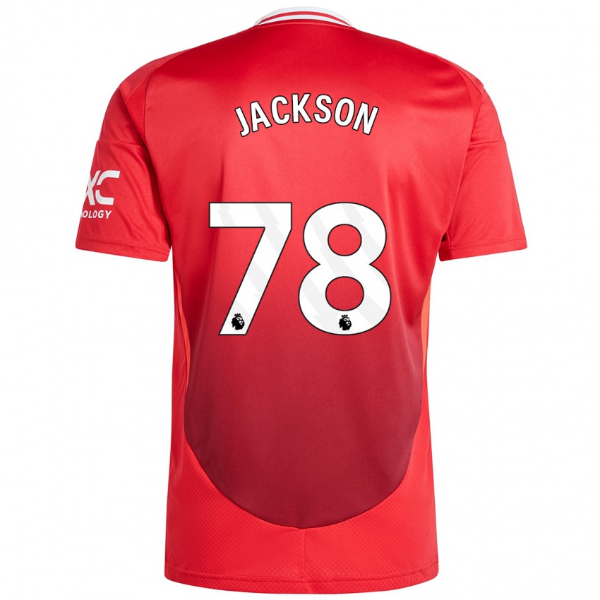 Niño Camiseta Louis Jackson #78 Rojo Brillante 1ª Equipación 2024/25 La Camisa