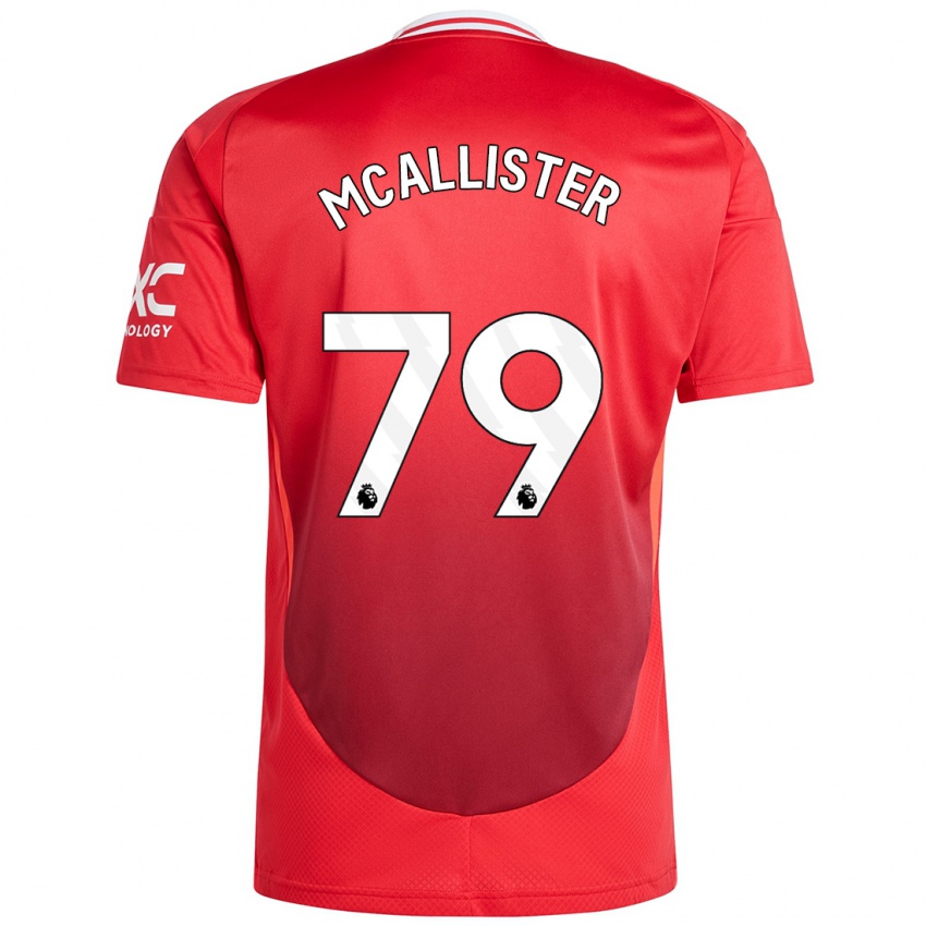 Niño Camiseta Finley Mcallister #79 Rojo Brillante 1ª Equipación 2024/25 La Camisa