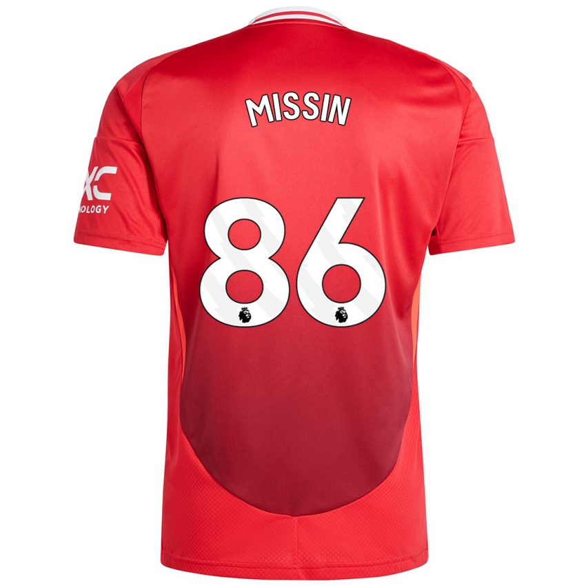 Niño Camiseta Ashton Missin #86 Rojo Brillante 1ª Equipación 2024/25 La Camisa