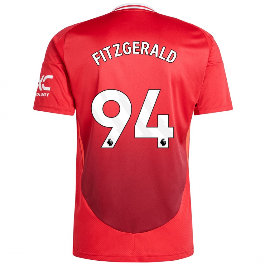 Niño Camiseta Jayce Fitzgerald #94 Rojo Brillante 1ª Equipación 2024/25 La Camisa