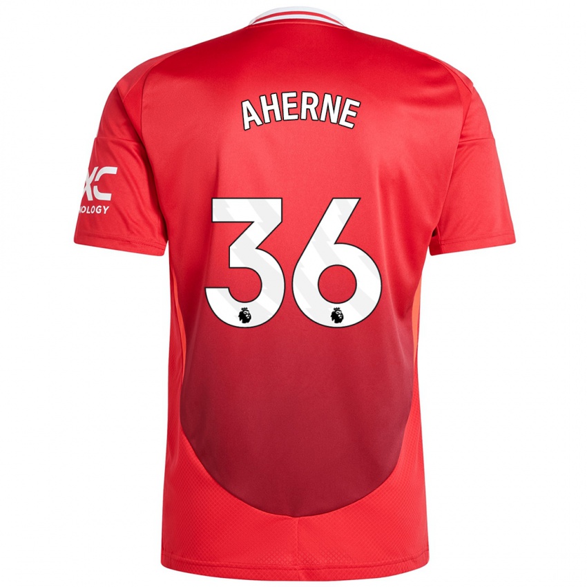 Niño Camiseta Alyssa Aherne #36 Rojo Brillante 1ª Equipación 2024/25 La Camisa