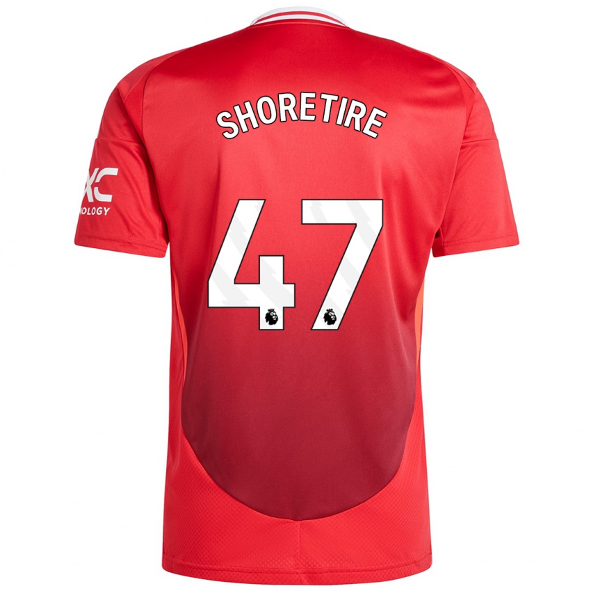 Niño Camiseta Shola Shoretire #47 Rojo Brillante 1ª Equipación 2024/25 La Camisa