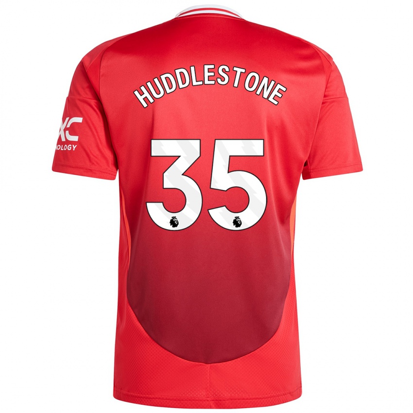 Niño Camiseta Tom Huddlestone #35 Rojo Brillante 1ª Equipación 2024/25 La Camisa