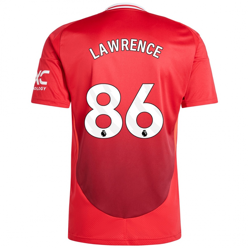 Niño Camiseta Marcus Lawrence #86 Rojo Brillante 1ª Equipación 2024/25 La Camisa