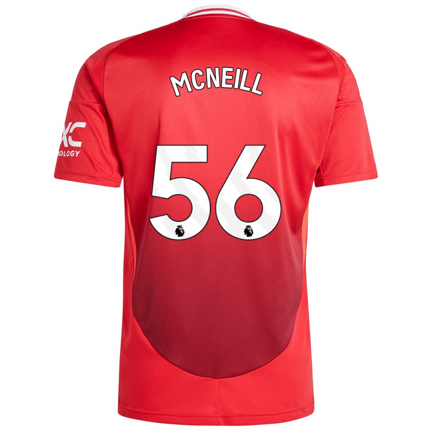 Niño Camiseta Charlie Mcneill #56 Rojo Brillante 1ª Equipación 2024/25 La Camisa