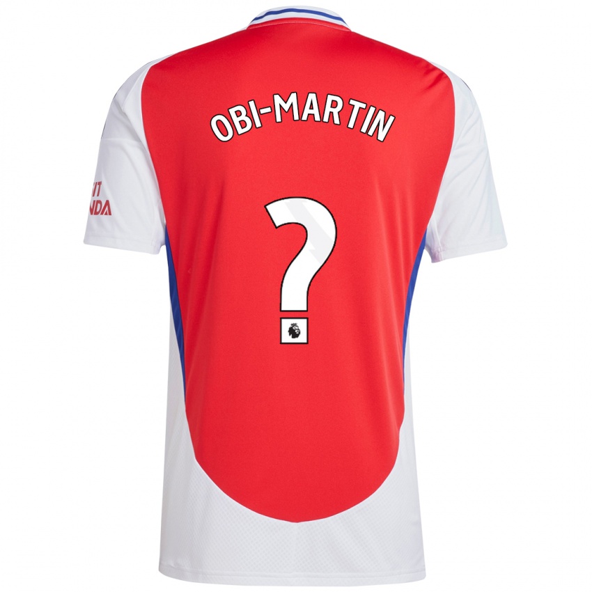 Niño Camiseta Chido Obi-Martin #0 Rojo Blanco 1ª Equipación 2024/25 La Camisa