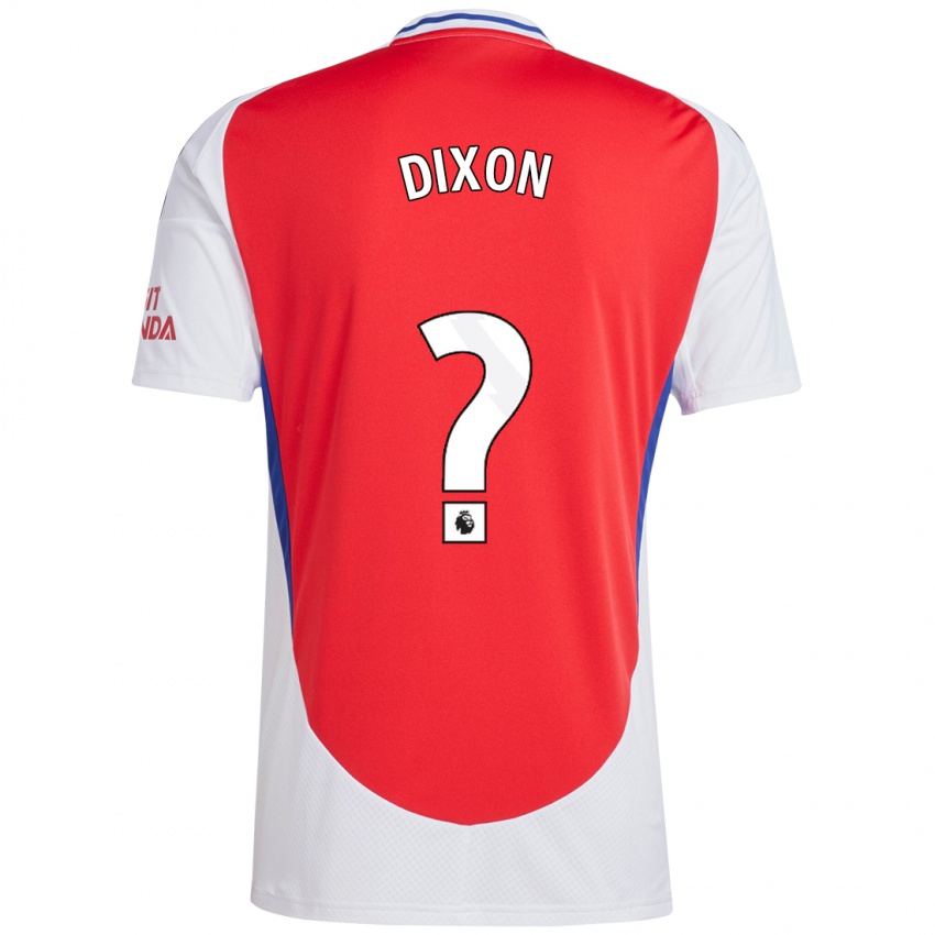 Niño Camiseta Danny Dixon #0 Rojo Blanco 1ª Equipación 2024/25 La Camisa