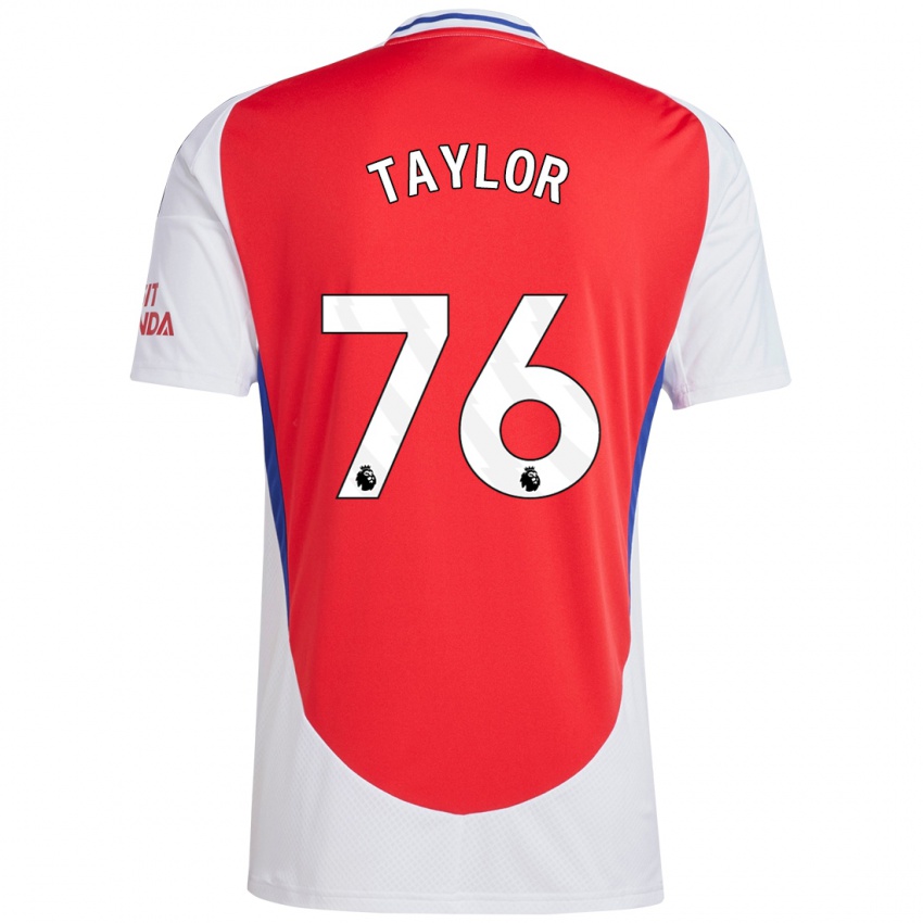 Niño Camiseta Kido Taylor Hart #76 Rojo Blanco 1ª Equipación 2024/25 La Camisa