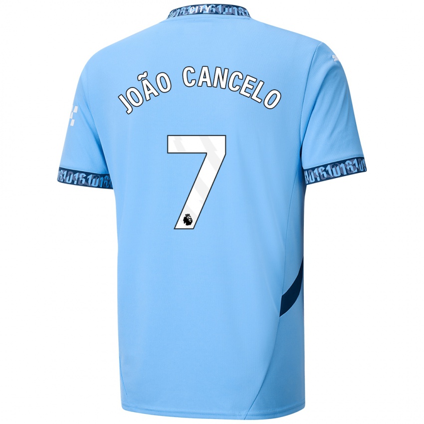 Niño Camiseta Joao Cancelo #7 Azul Marino 1ª Equipación 2024/25 La Camisa