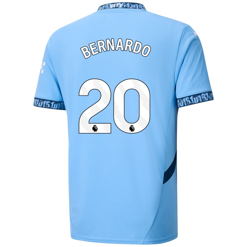 Niño Camiseta Bernardo Silva #20 Azul Marino 1ª Equipación 2024/25 La Camisa