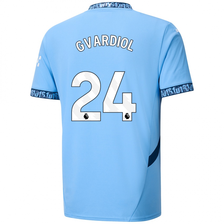 Niño Camiseta Josko Gvardiol #24 Azul Marino 1ª Equipación 2024/25 La Camisa