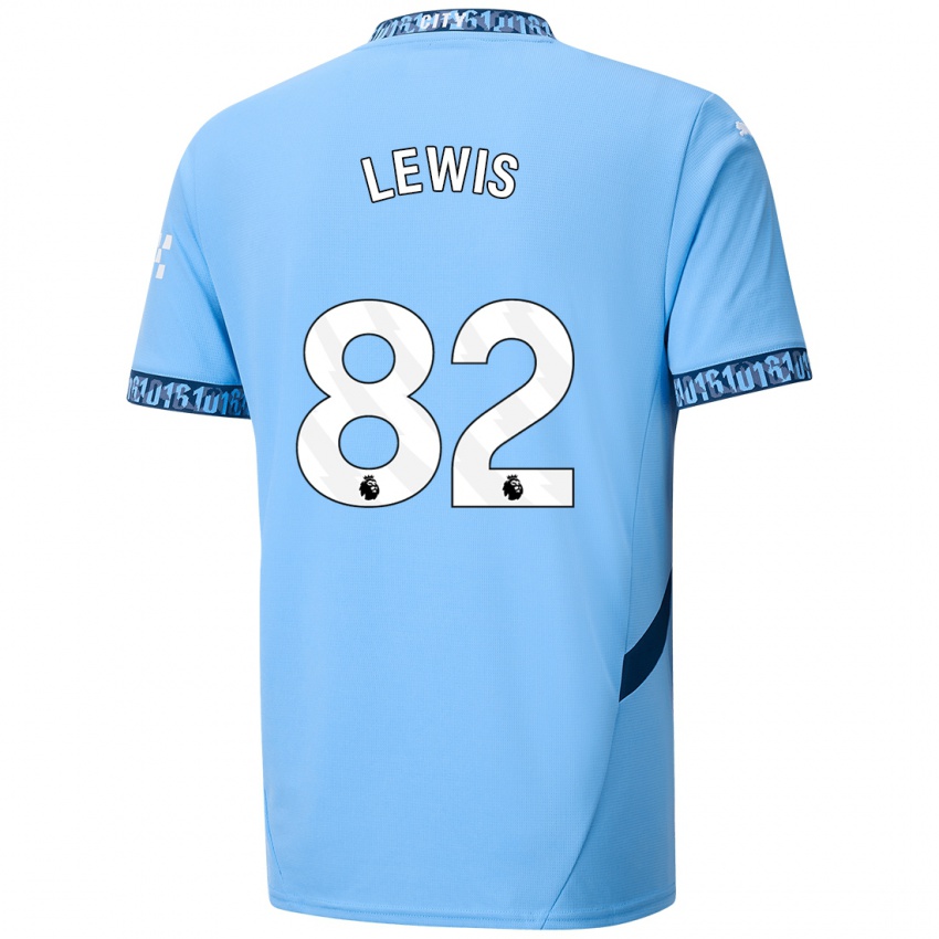 Niño Camiseta Rico Lewis #82 Azul Marino 1ª Equipación 2024/25 La Camisa