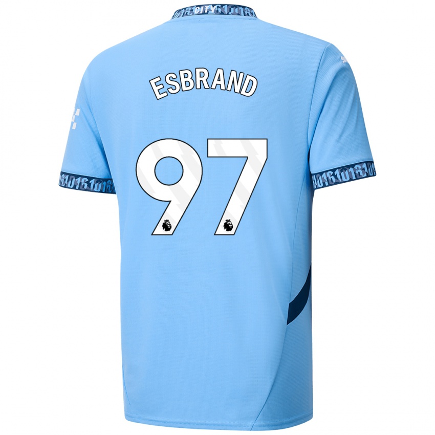 Niño Camiseta Josh Wilson-Esbrand #97 Azul Marino 1ª Equipación 2024/25 La Camisa