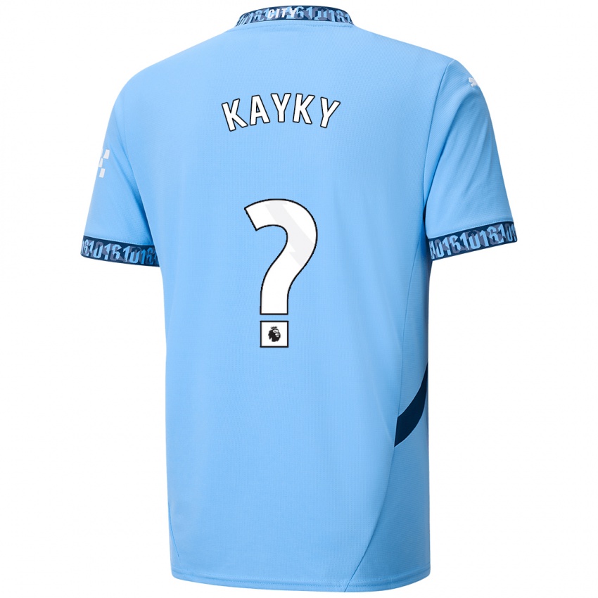 Niño Camiseta Kayky #0 Azul Marino 1ª Equipación 2024/25 La Camisa