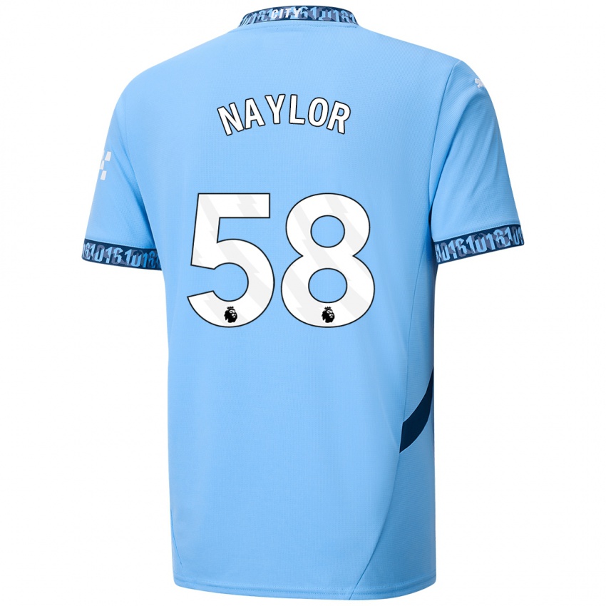 Niño Camiseta Seb Naylor #58 Azul Marino 1ª Equipación 2024/25 La Camisa