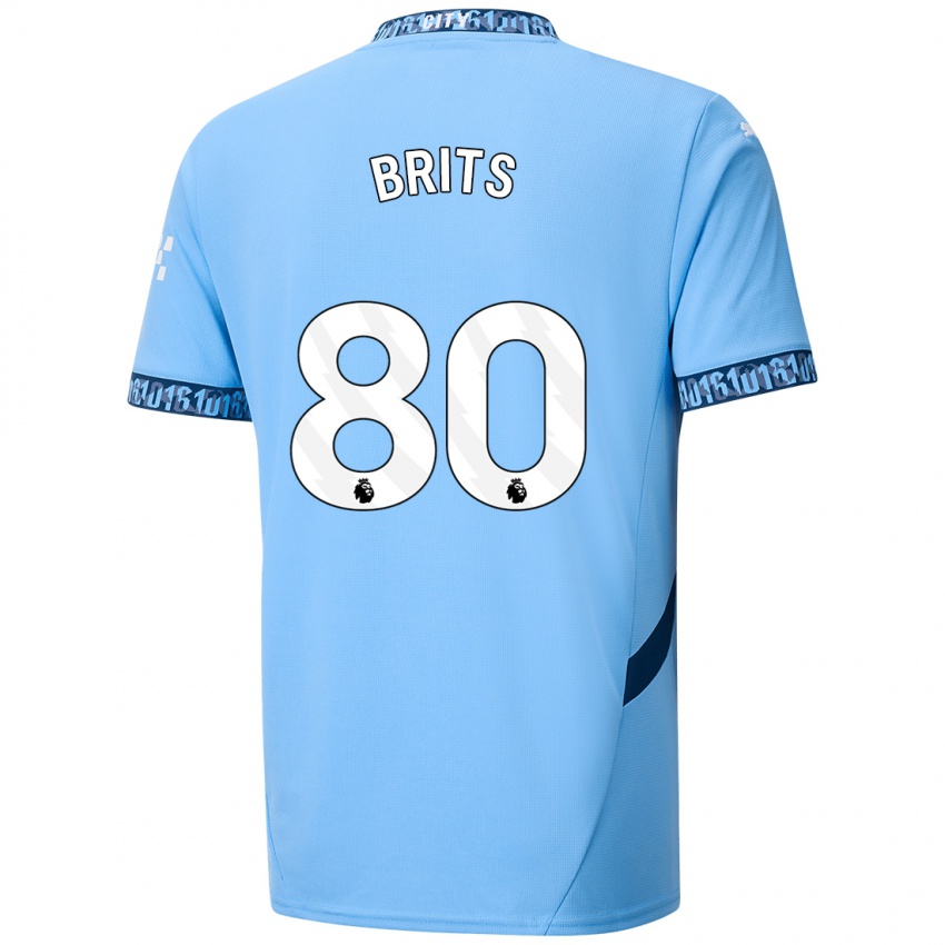 Niño Camiseta Spike Brits #80 Azul Marino 1ª Equipación 2024/25 La Camisa