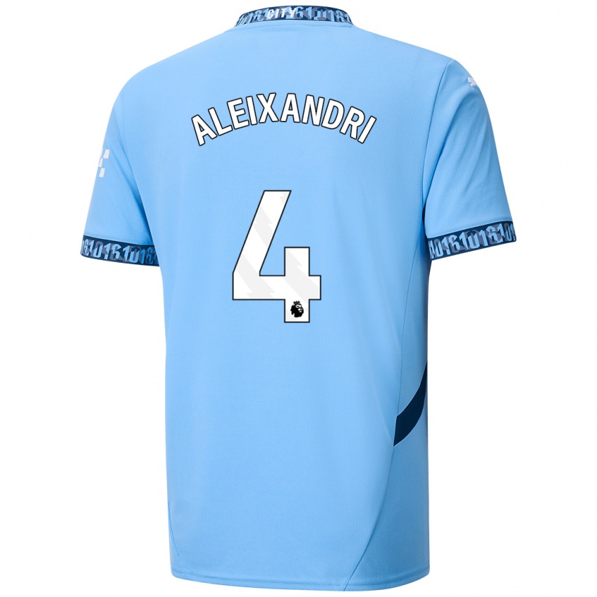 Niño Camiseta Laia Aleixandri #4 Azul Marino 1ª Equipación 2024/25 La Camisa