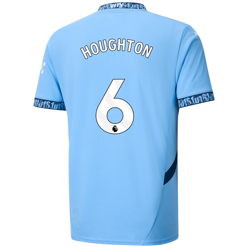 Niño Camiseta Steph Houghton #6 Azul Marino 1ª Equipación 2024/25 La Camisa