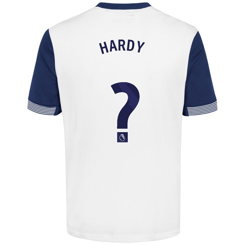 Niño Camiseta Malachi Hardy #0 Blanco Azul 1ª Equipación 2024/25 La Camisa