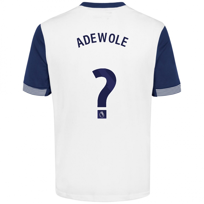 Niño Camiseta Miracle Adewole #0 Blanco Azul 1ª Equipación 2024/25 La Camisa