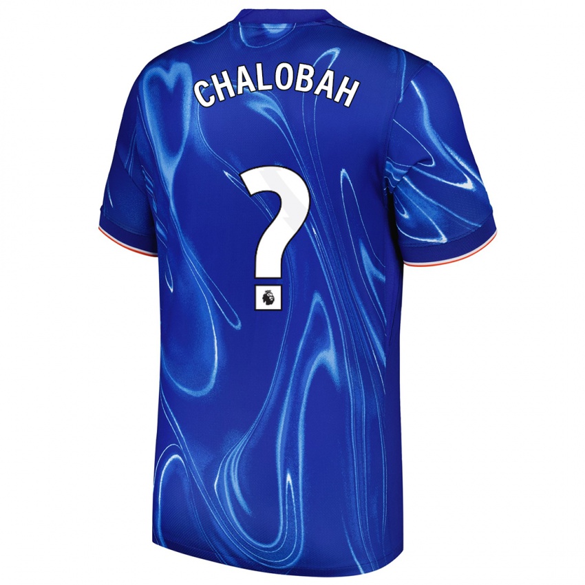 Niño Camiseta Trevoh Chalobah #0 Azul Blanco 1ª Equipación 2024/25 La Camisa