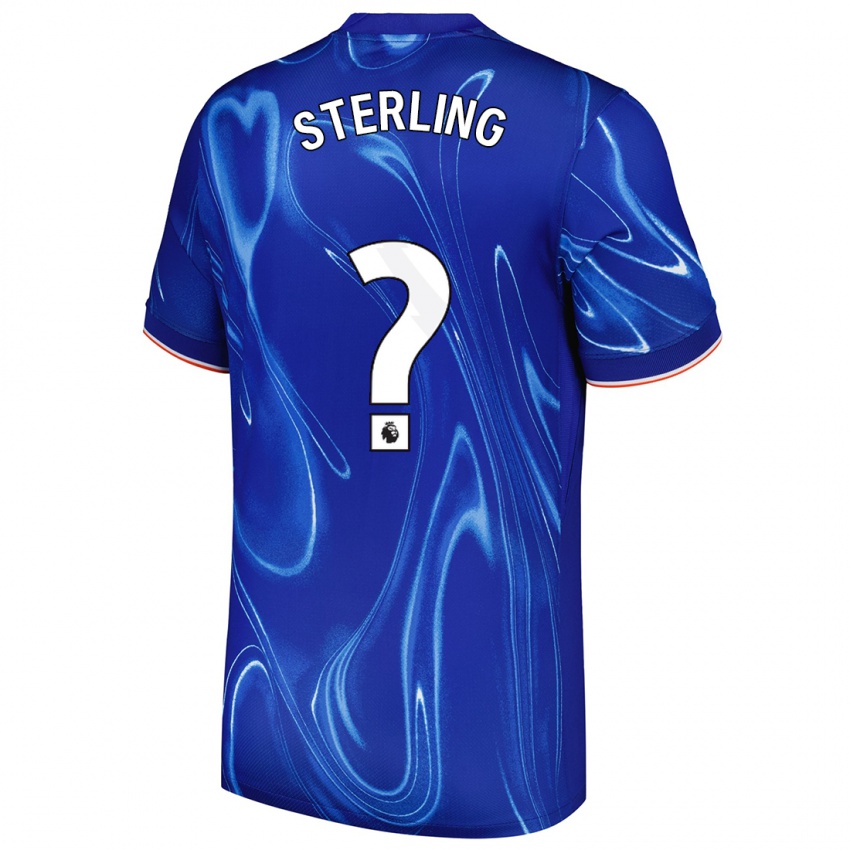 Niño Camiseta Raheem Sterling #0 Azul Blanco 1ª Equipación 2024/25 La Camisa