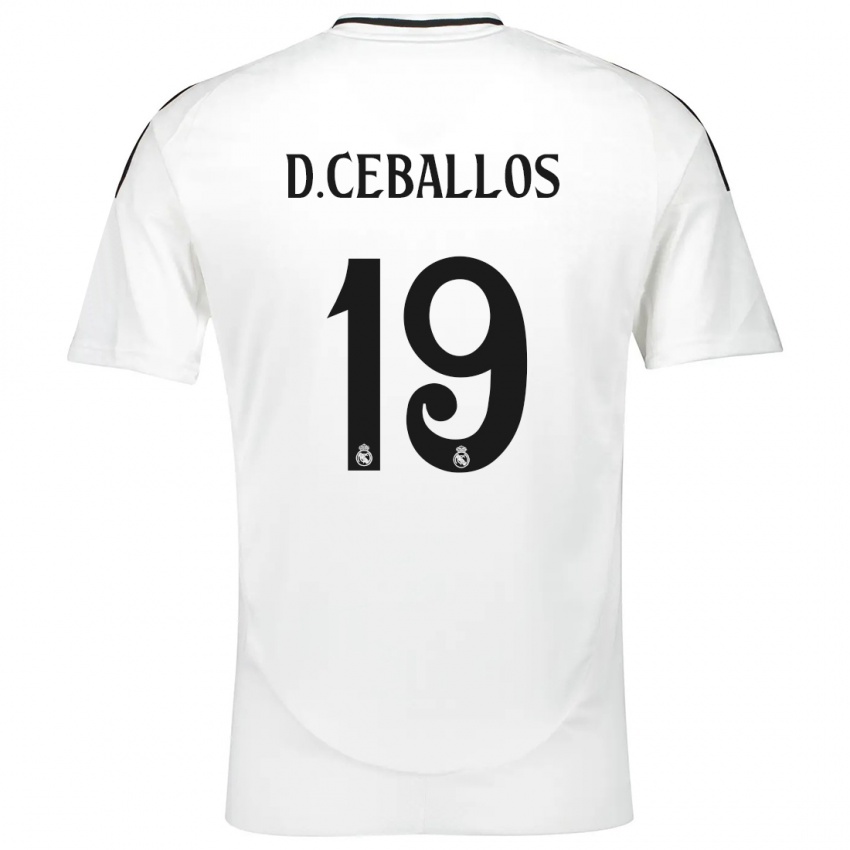 Niño Camiseta Dani Ceballos #19 Blanco 1ª Equipación 2024/25 La Camisa