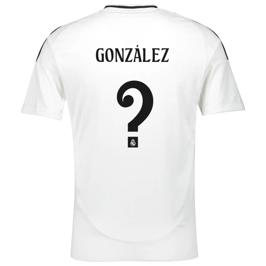 Niño Camiseta Álvaro González #0 Blanco 1ª Equipación 2024/25 La Camisa