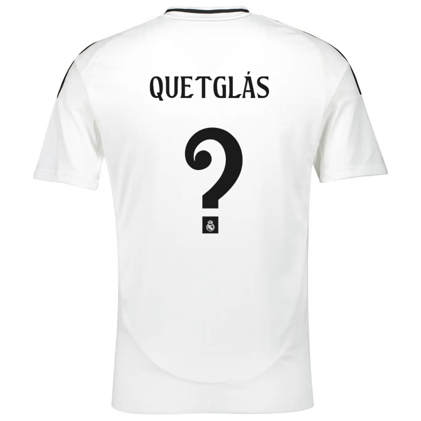 Niño Camiseta Ferran Quetglás #0 Blanco 1ª Equipación 2024/25 La Camisa