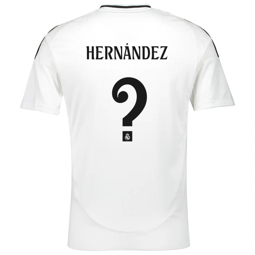 Niño Camiseta Enaitz Hernández #0 Blanco 1ª Equipación 2024/25 La Camisa