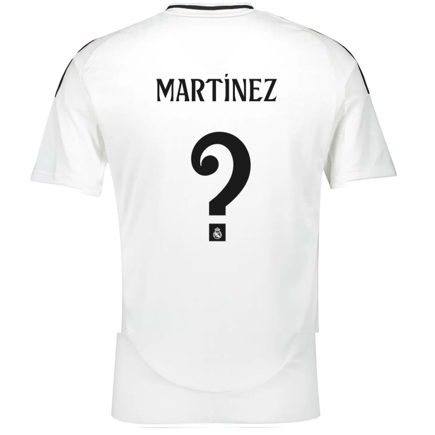 Niño Camiseta Antonio Martínez #0 Blanco 1ª Equipación 2024/25 La Camisa