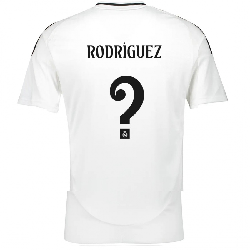 Niño Camiseta Álvaro Rodríguez #0 Blanco 1ª Equipación 2024/25 La Camisa