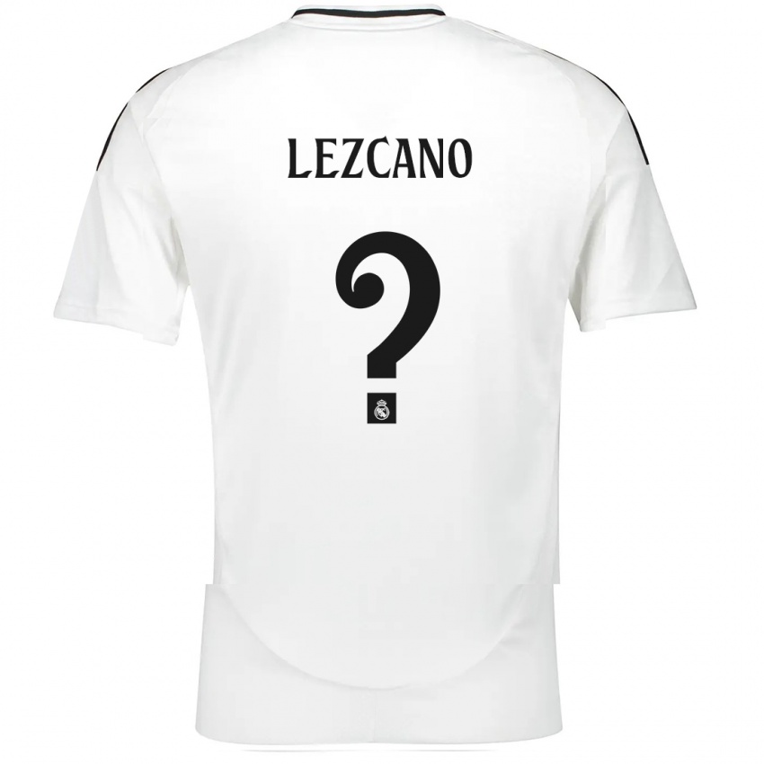 Niño Camiseta Álvaro Lezcano #0 Blanco 1ª Equipación 2024/25 La Camisa