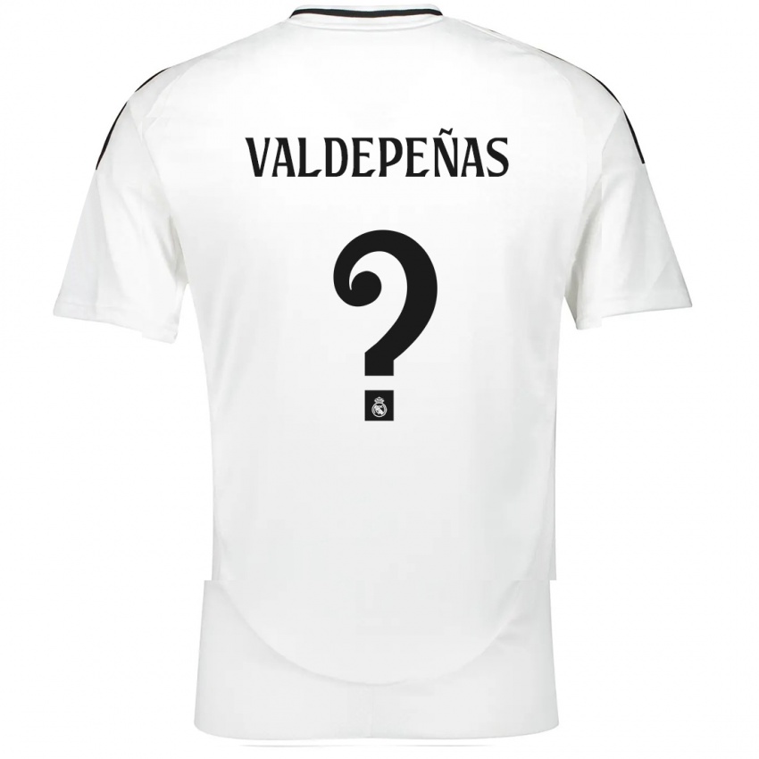 Niño Camiseta Víctor Valdepeñas #0 Blanco 1ª Equipación 2024/25 La Camisa