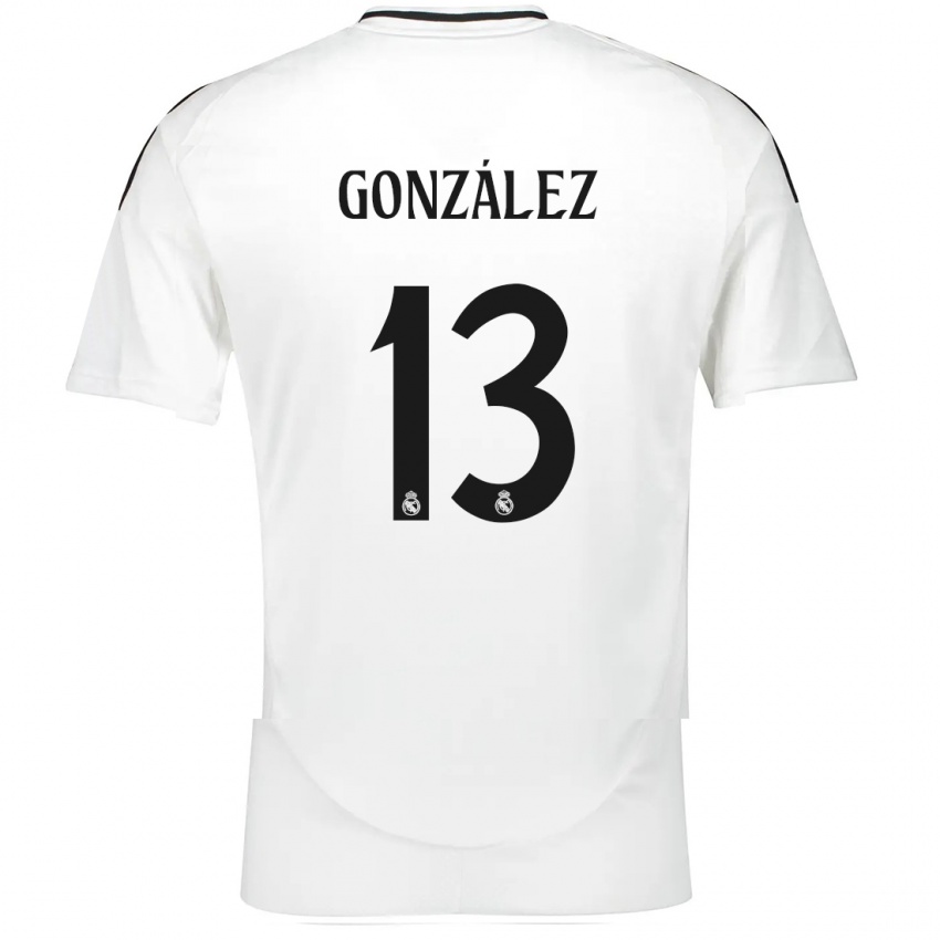 Niño Camiseta Fran González #13 Blanco 1ª Equipación 2024/25 La Camisa