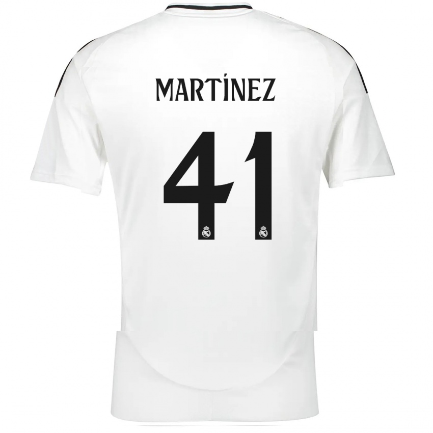 Niño Camiseta Joan Martínez #41 Blanco 1ª Equipación 2024/25 La Camisa