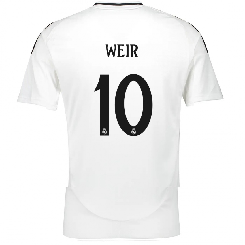 Niño Camiseta Caroline Weir #10 Blanco 1ª Equipación 2024/25 La Camisa