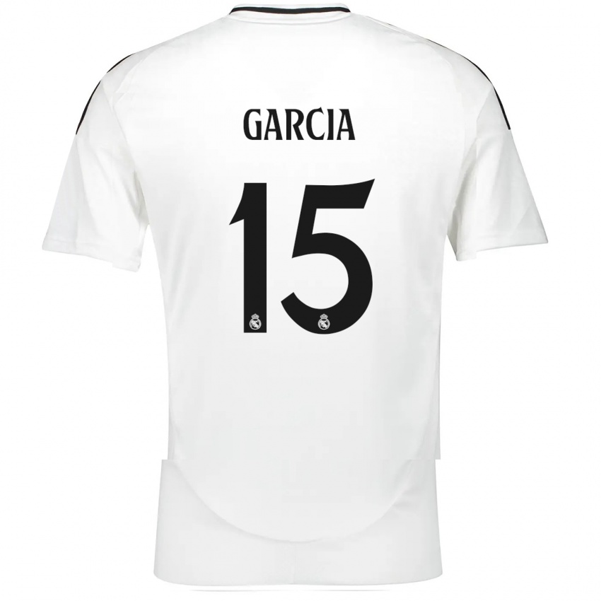 Niño Camiseta Sheila García #15 Blanco 1ª Equipación 2024/25 La Camisa