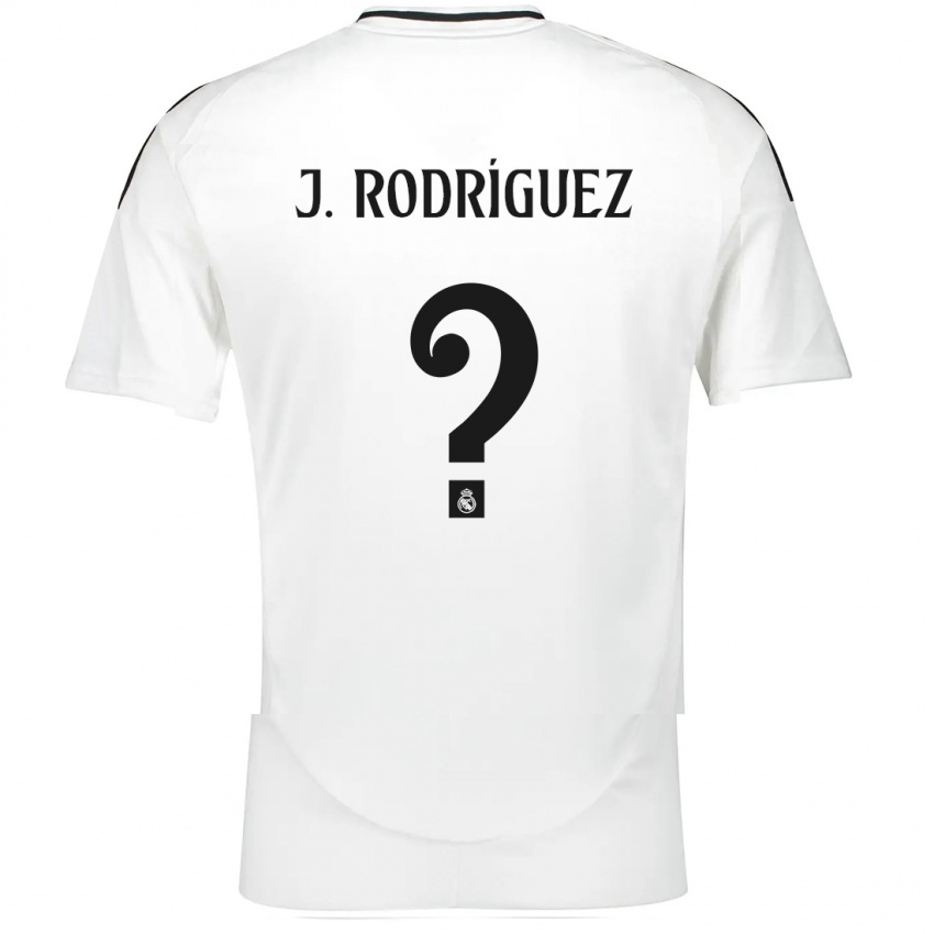 Niño Camiseta Juan Rodríguez #0 Blanco 1ª Equipación 2024/25 La Camisa