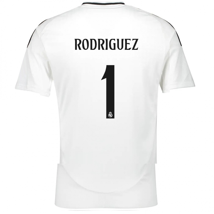 Niño Camiseta Misa Rodriguez #1 Blanco 1ª Equipación 2024/25 La Camisa