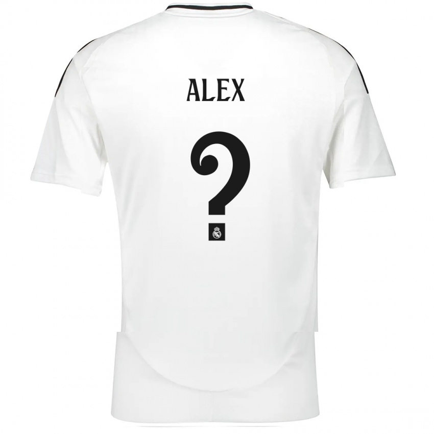 Niño Camiseta Alex Sanchez #0 Blanco 1ª Equipación 2024/25 La Camisa