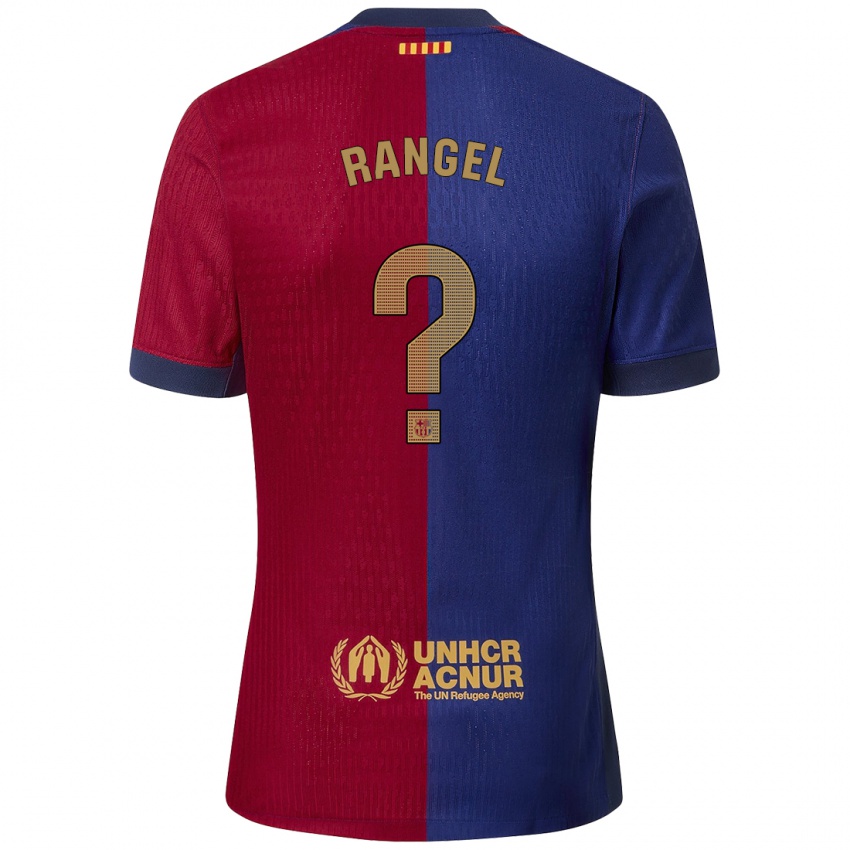 Niño Camiseta Héctor Rangel #0 Azul Rojo 1ª Equipación 2024/25 La Camisa