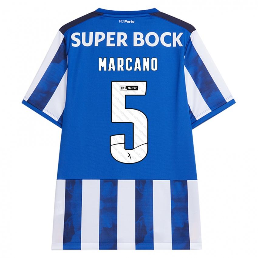 Niño Camiseta Ivan Marcano #5 Azul Blanco 1ª Equipación 2024/25 La Camisa