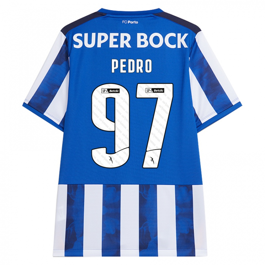 Niño Camiseta Zé Pedro #97 Azul Blanco 1ª Equipación 2024/25 La Camisa