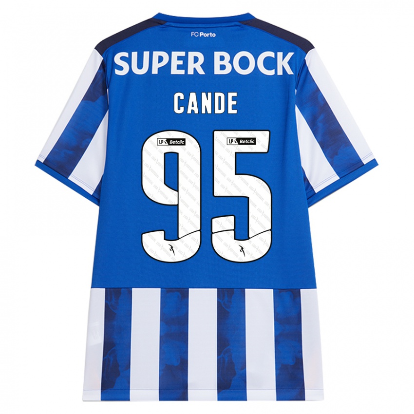 Niño Camiseta Anhá Cande #95 Azul Blanco 1ª Equipación 2024/25 La Camisa