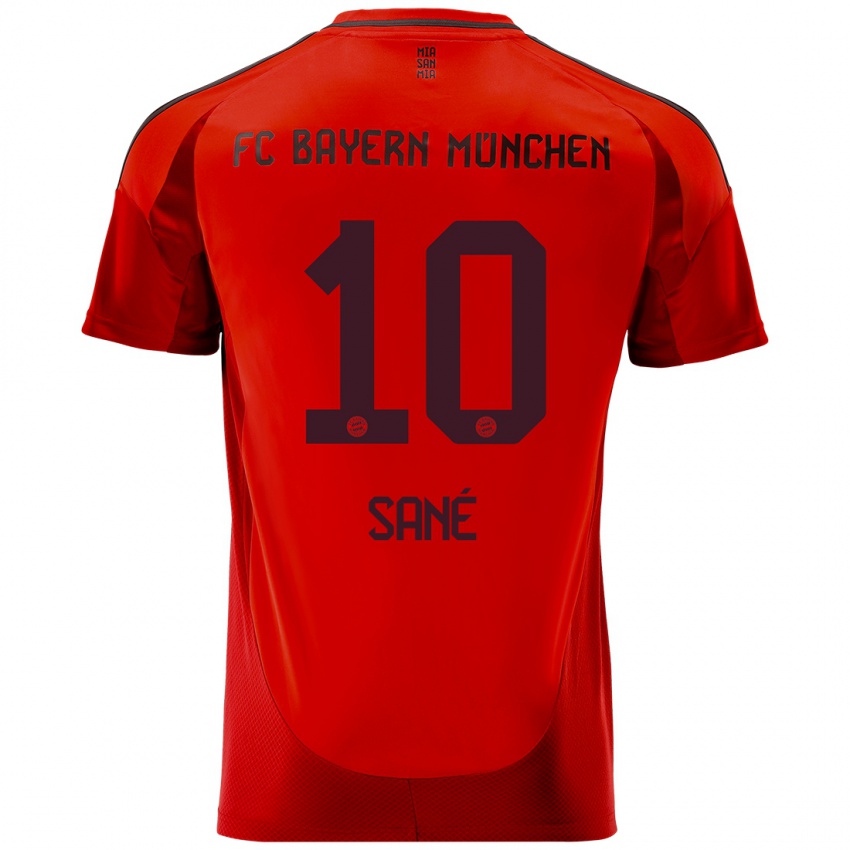 Niño Camiseta Leroy Sane #10 Rojo 1ª Equipación 2024/25 La Camisa